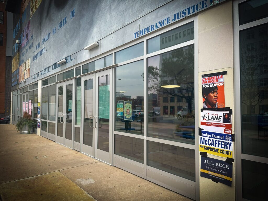 A polling place on North Broad Street on Nov. 7, 2023