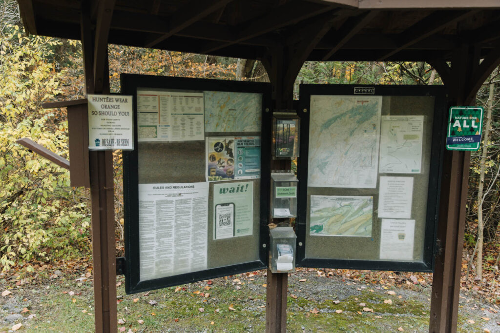 rothrock-state-park-spotlight-pa-2023-11-27 signage at a park