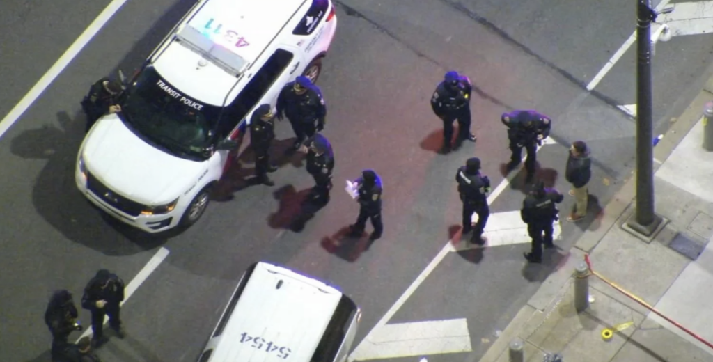 septa-police-shooting-center-city-wpvi Police are seen overhead following a series of stabbings in Center City