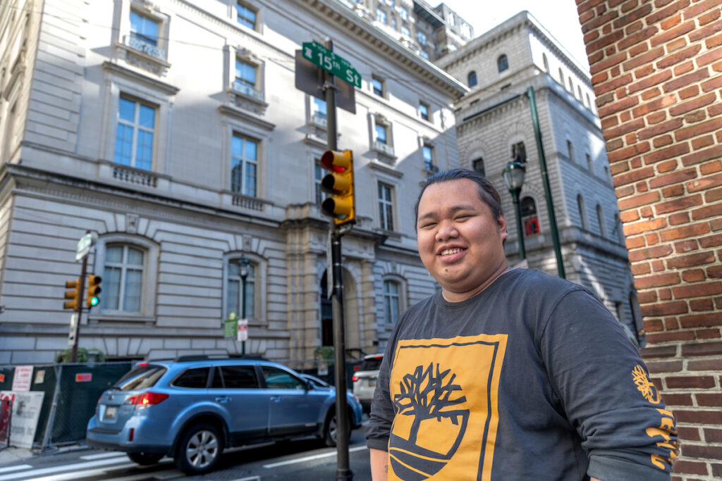 11 20 2023 k paynter valley youth house paulo garcia-2 Paulo Garcia poses for a photo at a street corner