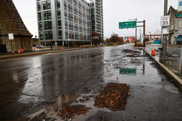 Flooding on Columbus Blvd.