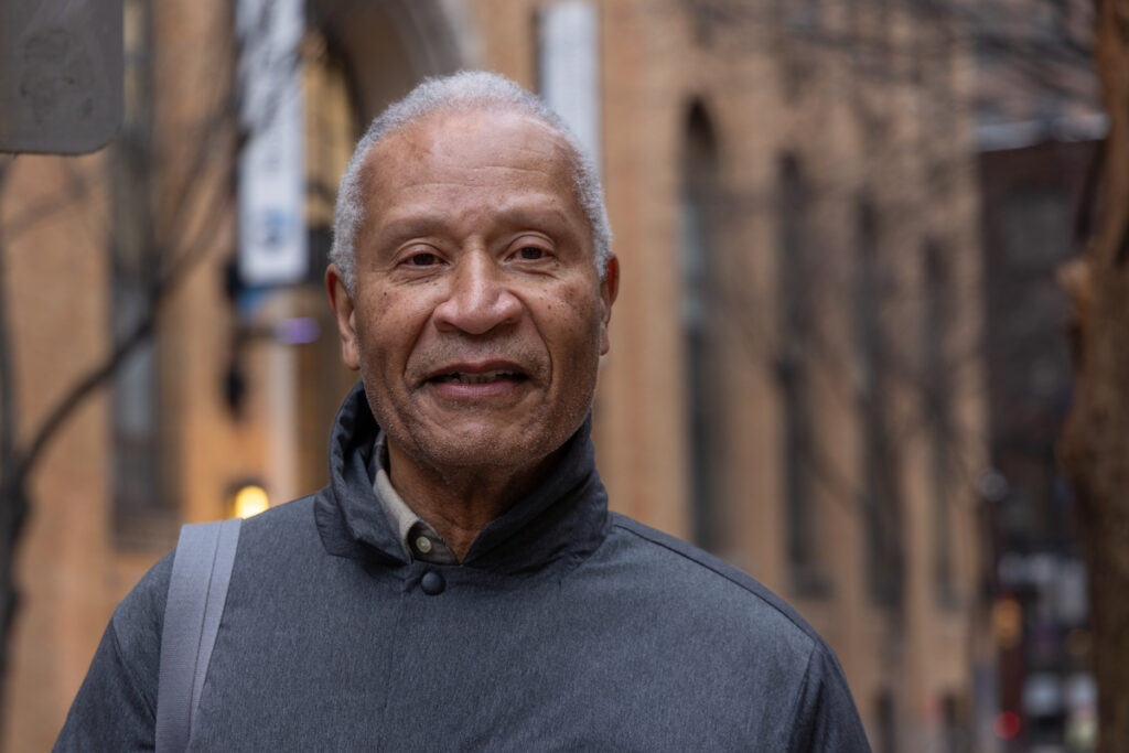 Wil Durant, a standardized patient, after work at Jefferson University. (Kimberly Paynter/WHYY)