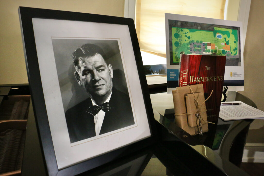 A black-and-white photo of Oscar Hammerstein