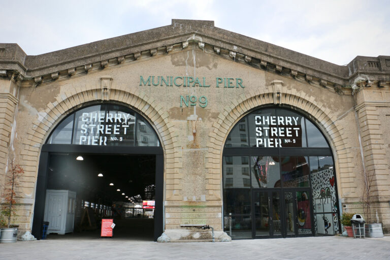 The exterior of Cherry Street Pier