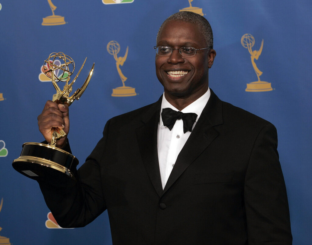 Obit Andre Braugher Andre Braugher holds the award for outstanding lead actor in a miniseries or a movie for his work on