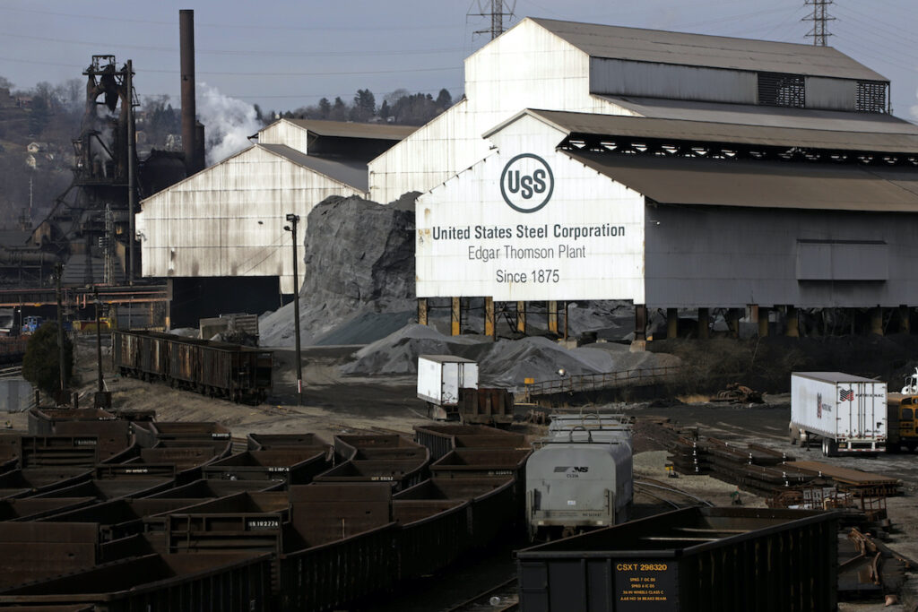 US Steel Nippon Steel File photo: United States Steel's Edgar Thomson Plant in Braddock, Pa. is shown on Feb. 26, 2019. U.S. Steel, the Pittsburgh steel producer that played a key role in the nation’s industrialization, is being acquired by Nippon Steel in an all-cash deal valued at approximately $14.1 billion. The transaction is worth about $14.9 billion when including the assumption of debt. Nippon, which will pay $55 per share for U.S. Steel, said Monday, Dec. 18, 2023 that the deal will bolster its manufacturing and technology capabilities. (AP Photo/Gene J. Puskar, File)