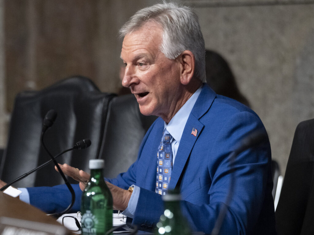Tommy Tuberville Sen. Tommy Tuberville, R-Ala., says he is dropping his monthslong hold on most military promotions. He will continue to block promotions for four-star generals over his objections to a Pentagon abortion policy. (Jacquelyn Martin/AP)