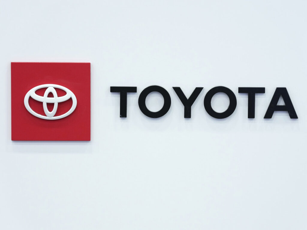 Toyota Recall The Toyota logo is seen, Sept. 13, 2023, at the North American International Auto Show in Detroit.