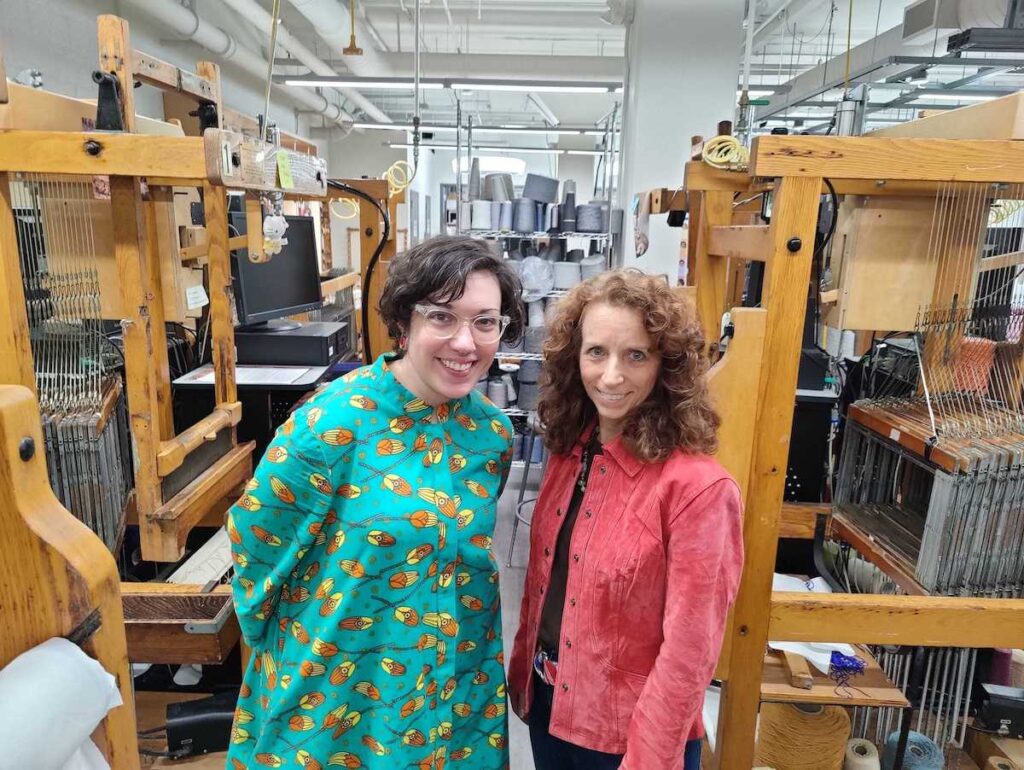 Becky Flax, left, and Kim Livingston, right