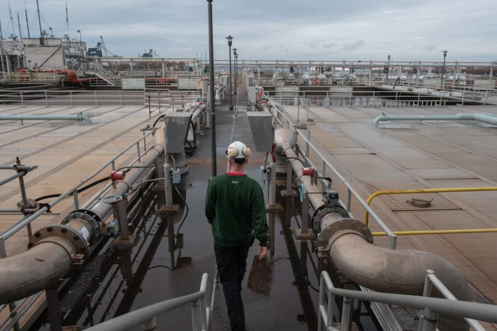 A sewage treatment plant in Norfolk
