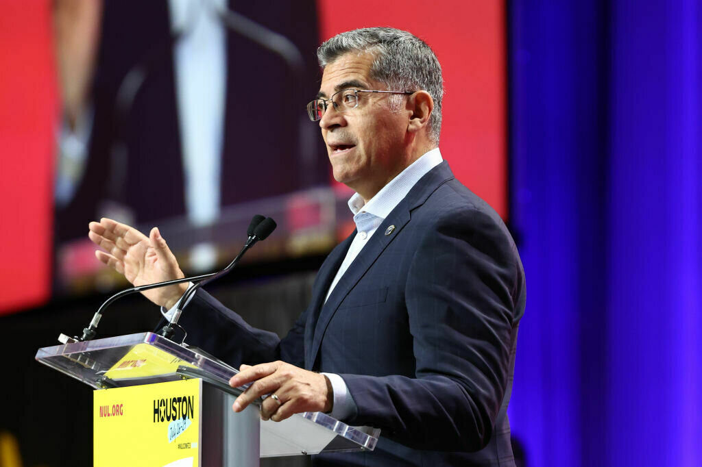 National Urban League Conference Legacy Leadership Luncheon & Awards Secretary Xavier Becerra, U.S. Department of Health and Human Services. Becerra announced Wednesday his agency is seeing record enrollment numbers for Affordable Care Act health plans. (Arturo Holmes/Getty Images for National Urban League)
