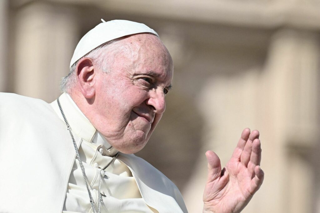 TOPSHOT-VATICAN-POPE-AUDIENCE Pope Francis has approved some Catholic blessings for same-sex couples, so long as priests avoid confusion with marriage blessings. (Tiziana Fabi/AFP via Getty Images)