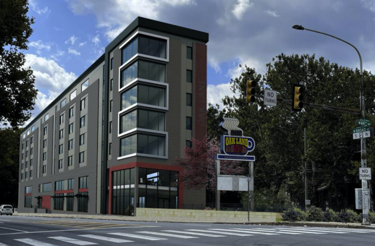Rendering of a building