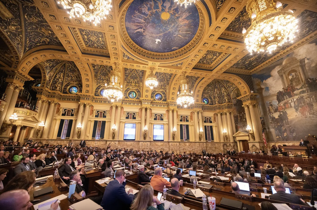 Pennsylvania lawmakers gathered in the Capitol