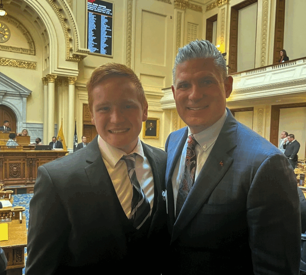 seizure-law-nj Paul St. Pierre, left, and NJ Assemblyman Lou Greenwald, right, pose for a photo