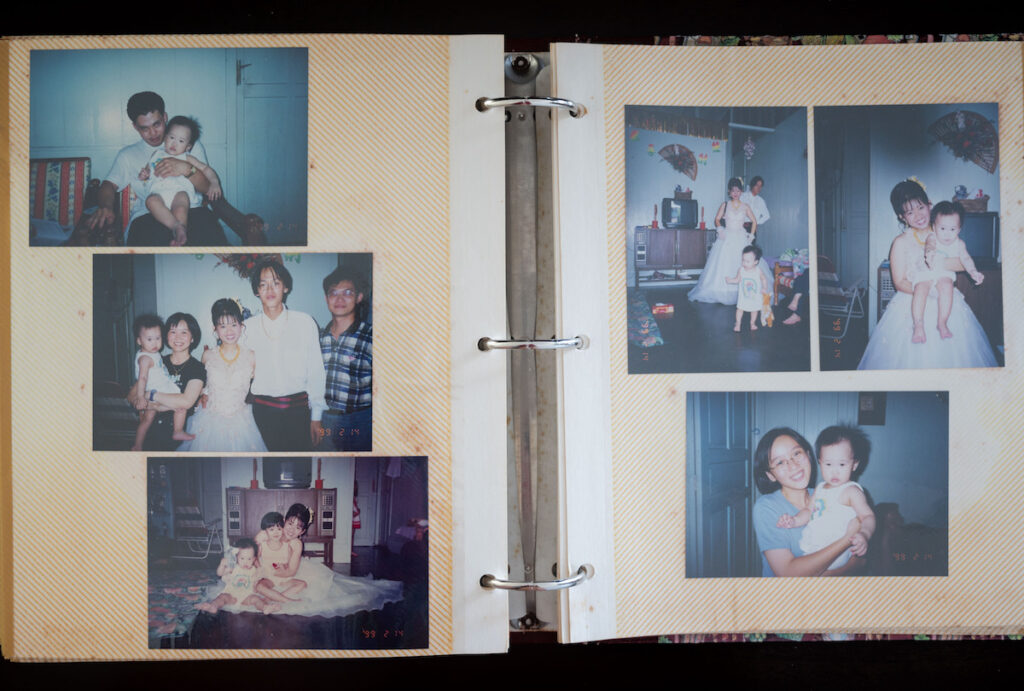 A family photo album