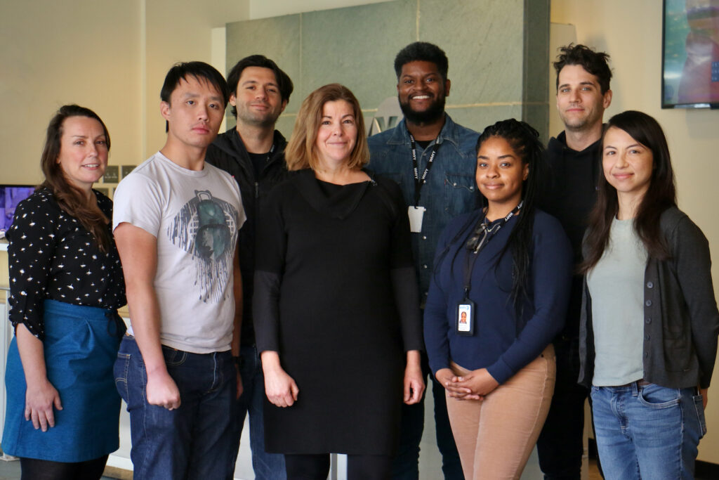 the pulse team The Pulse team (from left) Senior Editor and Producer Lindsay Lazarski, Reporter Alan Yu, Reporter Grant Hill, Host and Executive Producer Maiken Scott, Health Equity Fellow Marcus Biddle, Producer Nichole Currie, Engineer Charlie Kaier, and Reporter Liz Tung. (Emma Lee/WHYY)