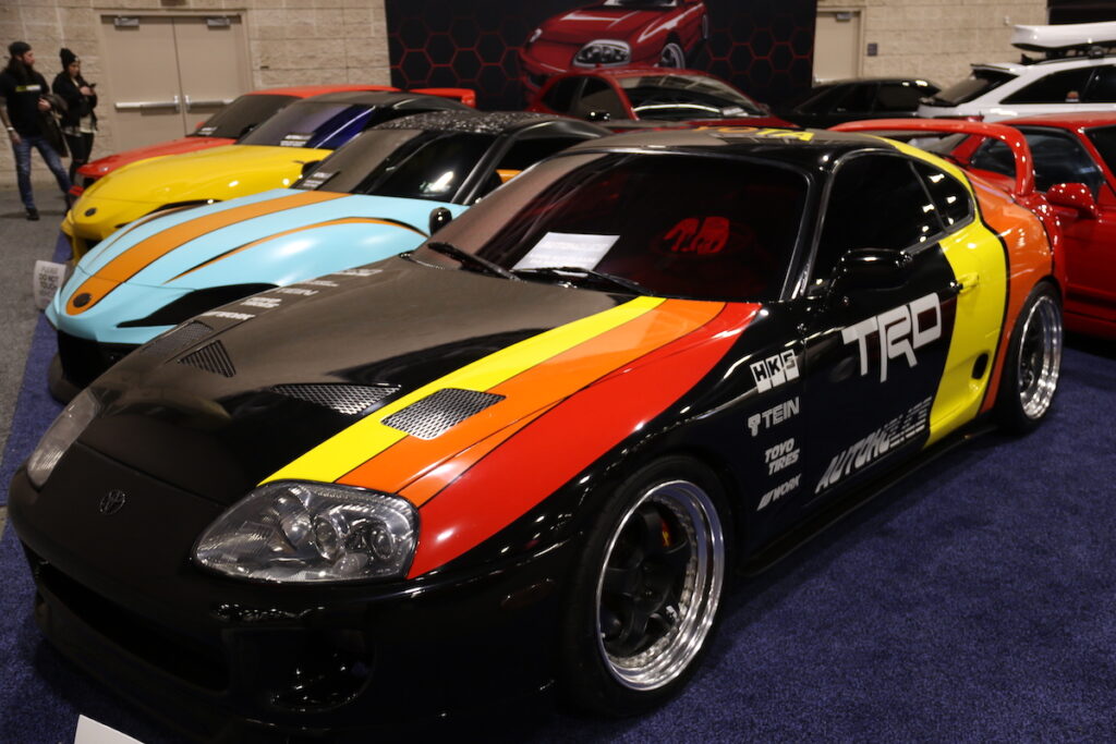 019A3716 Generations of customized Toyota Supras can be found in the Custom Alley of the Philadelphia Auto Show.