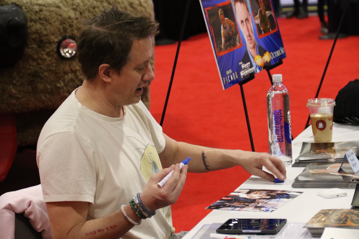 Chad Lindberg signed autographs during his appearance at the Philadelphia Auto Show on Sunday. He will be appearing again on Jan. 20-21.