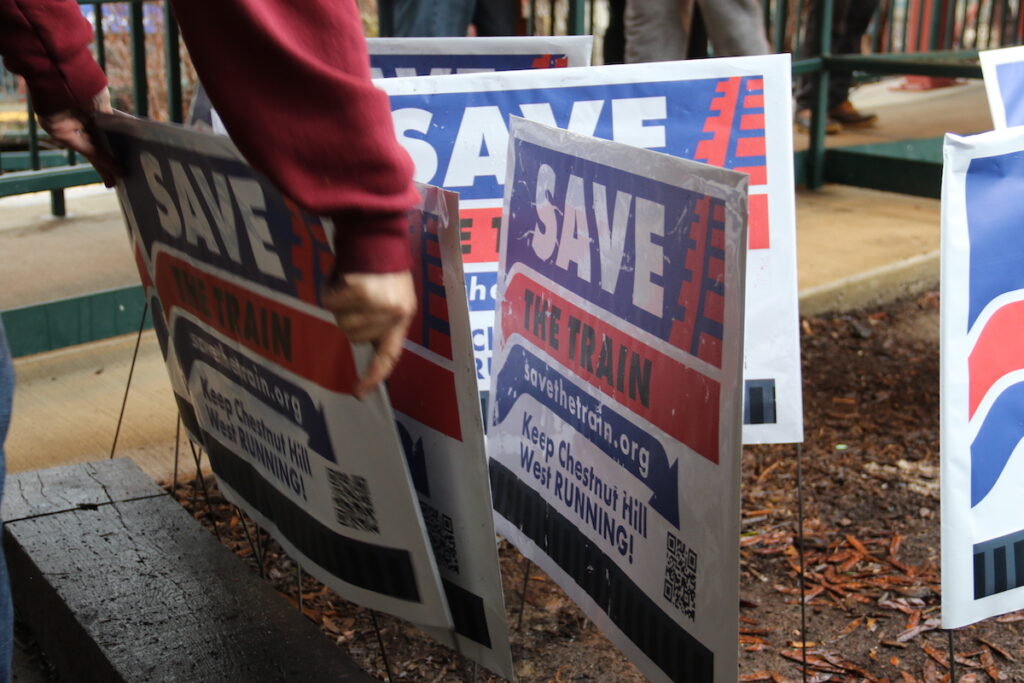 019A4438 The ''Save The Train'' Campaign focuses on ensuring service for the Chestnut Hill West Regional Rail line isn't cut if SEPTA cannot secure additional funds ahead of the potential $240 million shortfall.
