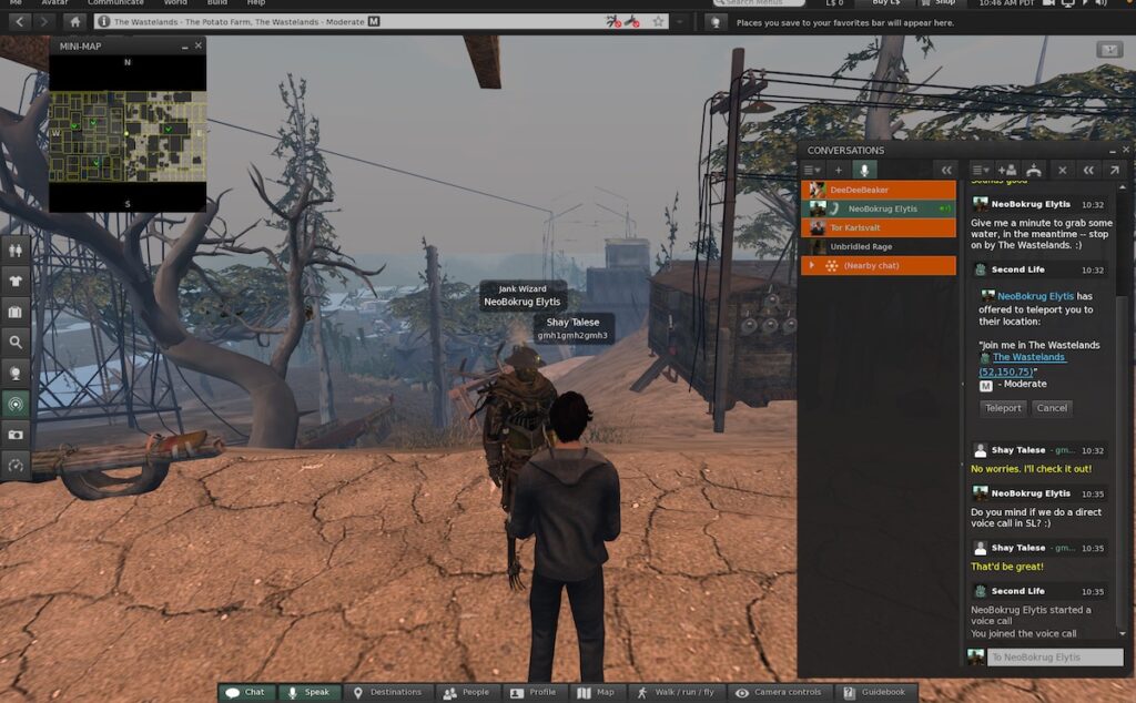 Second Life is a 3D virtual world where users can connect and engage with others Second Life is a 3D virtual world where users can connect and engage with others. Reporter Grant Hill’s avatar is seen walking through a post-apocalyptic community. (Screenshot of Second Life)