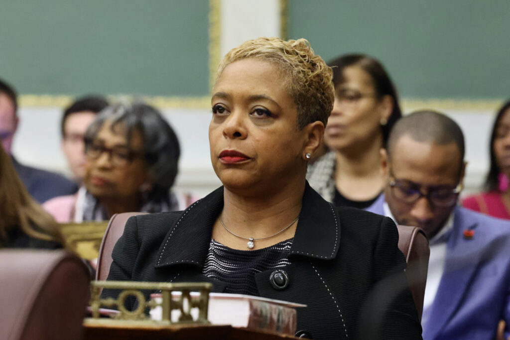Philadelphia City Councilmember Cindy Bass. (Emma Lee/WHYY) Philadelphia City Councilmember Cindy Bass.