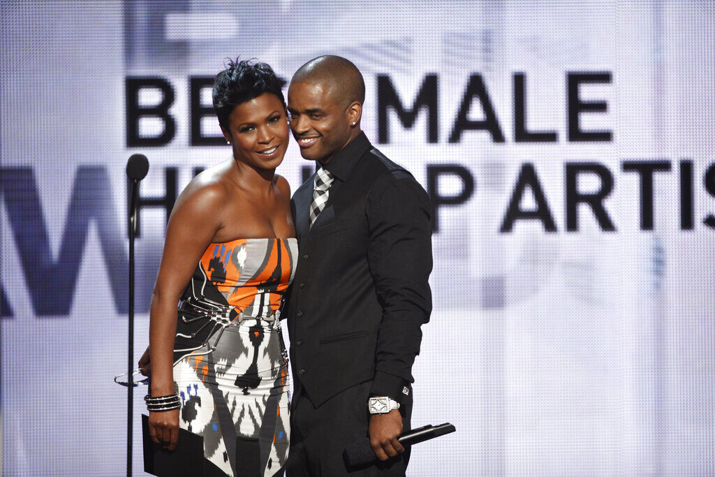 Nia Long, left, and Larenz Tate.