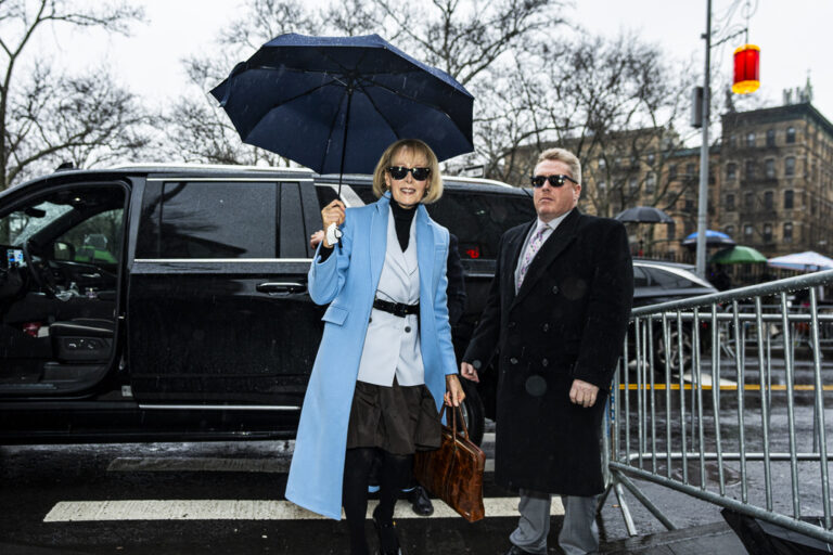E. Jean Carroll arrives at Federal Court, Thursday, Jan. 25, 2024