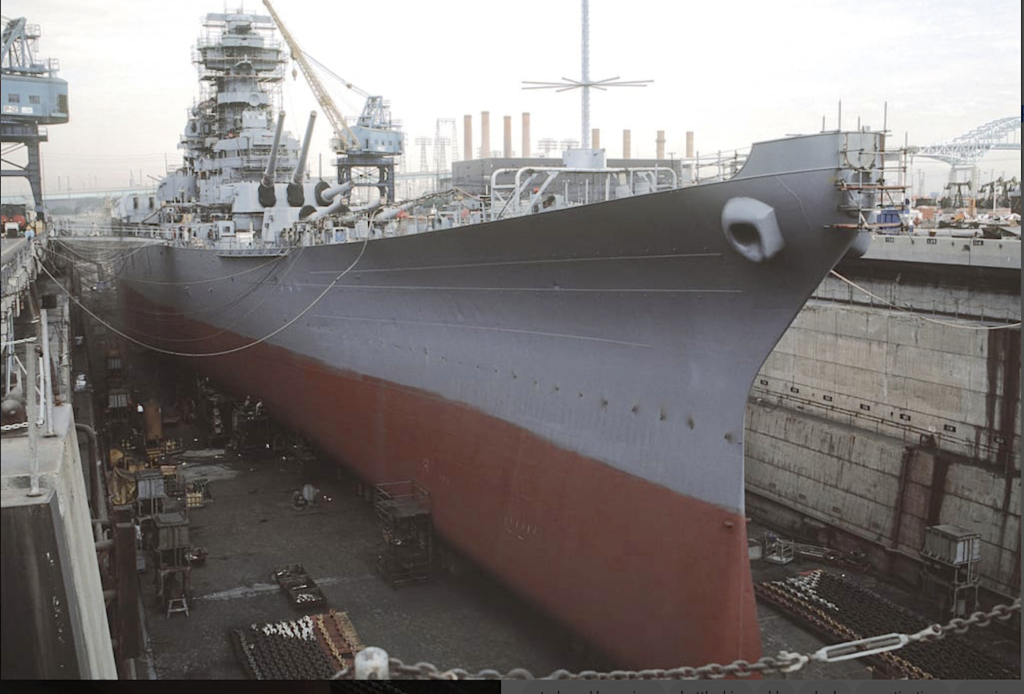 Battleship Dry Dock Battleship New Jersey