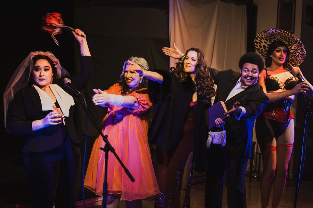 Performers onstage