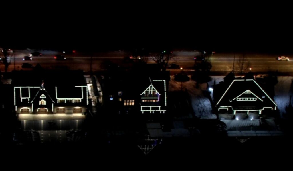boathouse-row-6abc-2024-01-24 Boathouse Row lit up at night