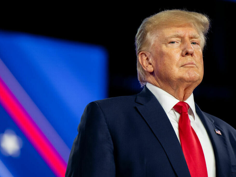 Former President Trump And Fellow Conservatives Address Annual CPAC Meeting Lawyers for former President Donald Trump are arguing that he enjoys immunity from prosecution.(Brandon Bell/Getty Images)