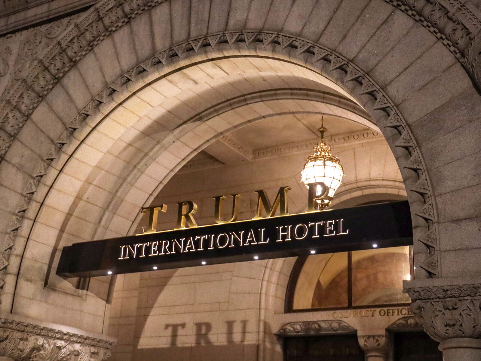 WASHINGTON, DC - MARCH 22: The Trump International Hotel is seen on March 22, 2019 in Washington, DC. Robert Mueller submitted his Russia probe report on Friday afternoon to Attorney General William Barr. (Photo by Alex Wroblewski/Getty Images)