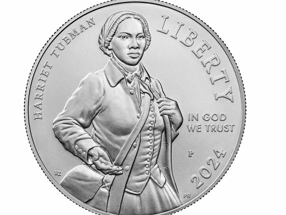 A coin with an image of Harriet Tubman