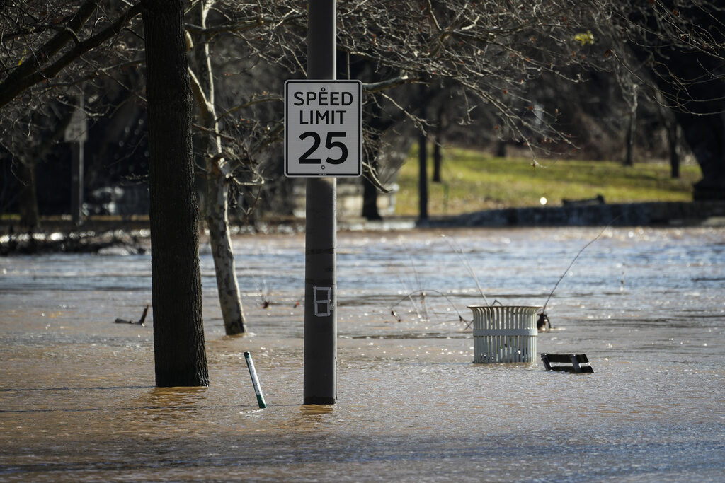 Winter Weather Water flooding Kelly Drive