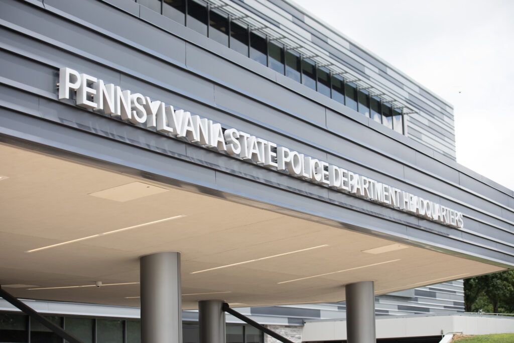 Pennsylvania State Police to Announce Body-Worn Camera Initiative Pa. State Police headquarters building