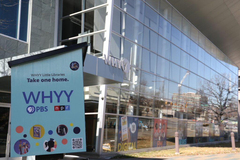 The Little Free Library outside WHYY in Old City