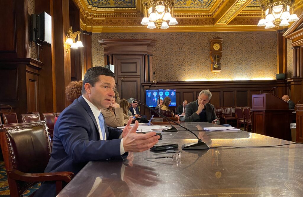 01jx-7eaz-b0pb-4ksd State Rep. Jim Struzzi (R., Indiana) says he was initially skeptical of syringe services programs but now believes they can help get people into treatment, reduce the spread of disease, and offer hope.