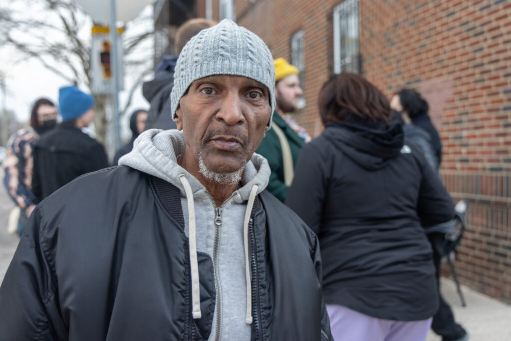 Johnny Fears, a resident of the Oak Lane Court apartments for the last 4 years, poses for a photo