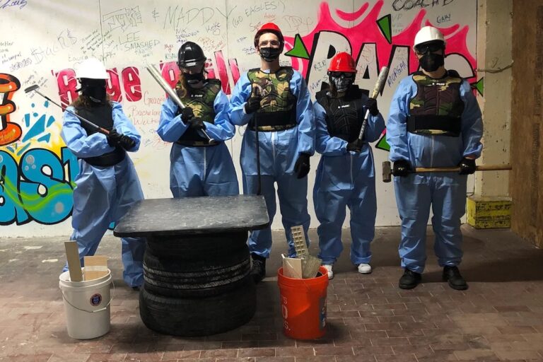 Rage Room Philly is a recreation center where customers can pay to deal with their anger, by smashing objects. (Billy Penn)