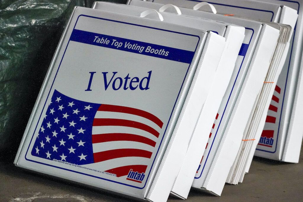 Election 2024 Pennsylvania Voting foldable voting booths