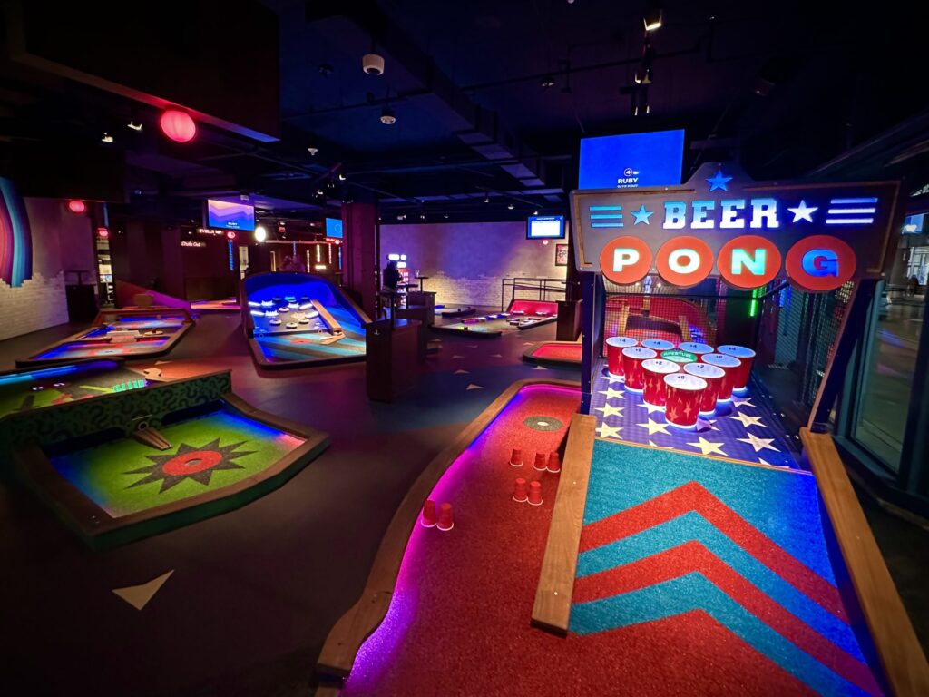 IMG_1370-scaled One of the four mini-golf courses at Puttshack, on 1625 Chestnut Street.