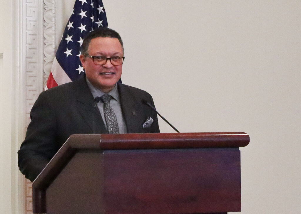 Kenneth B. Morris, Jr. at a podium