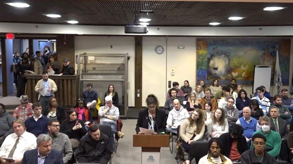 Newark residents at City Council meeting