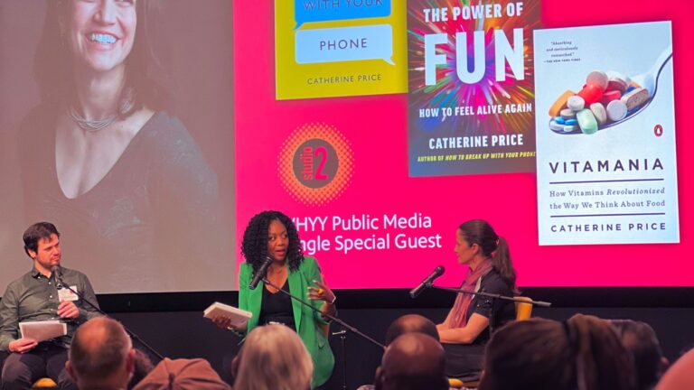Avi and Cherri interviewed the author and science journalist on the power of fun during Studio 2's first live recording in front of an audience