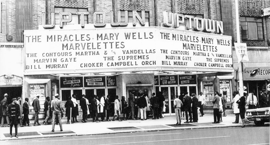 Uptown Marquee 2240-48 Broad St, c 1960s_Jack T Franklin photo copy The Uptown marquee showing a large list of artists performing there