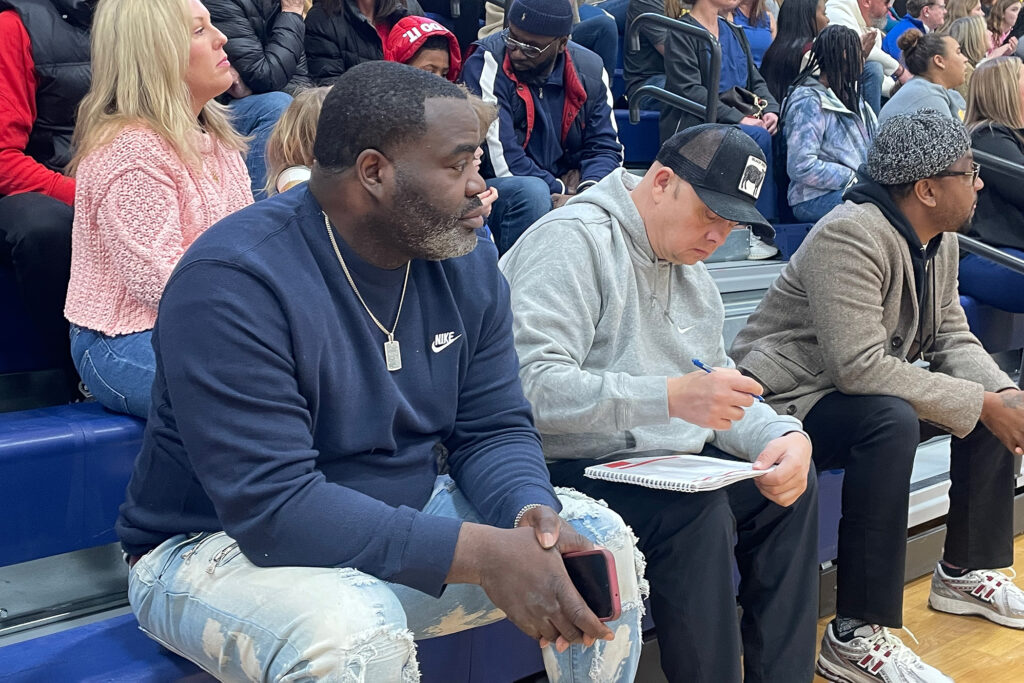 Freddie Banks sitting in the stands