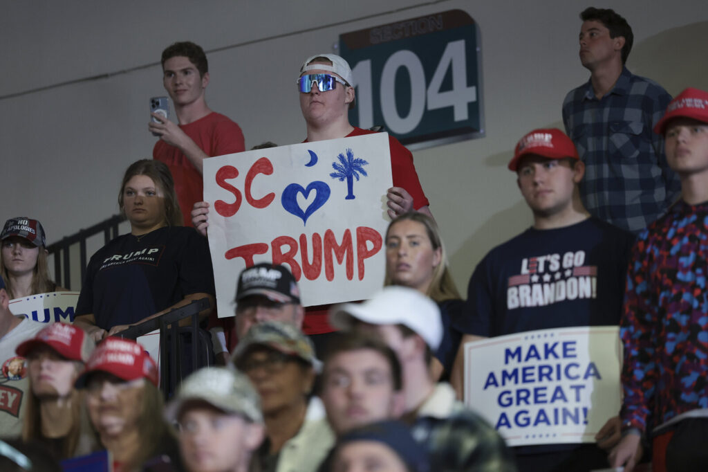 Former President Trump Holds Campaign Rally In Conway, South Carolina Former President Trump Holds Campaign Rally In Conway, South Carolina