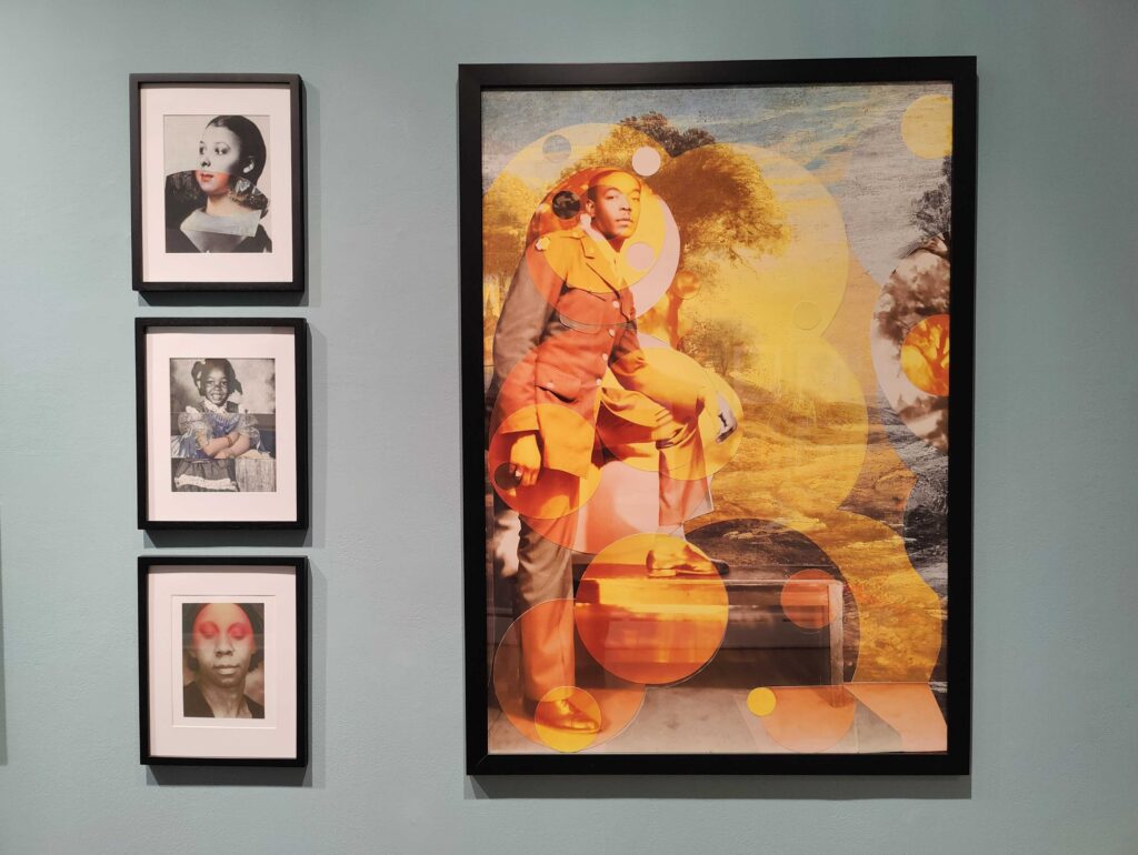 Connecticut-based artist Gary Burnley's collages forcibly put Black figures into historically traditional portrait settings.
