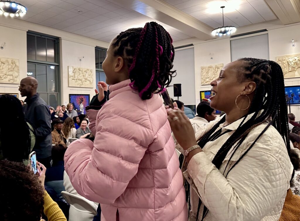 Savannah Fassette and her mother at the event with Misty Copeland